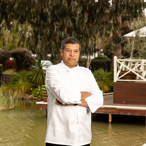 Chef Jay at grill
